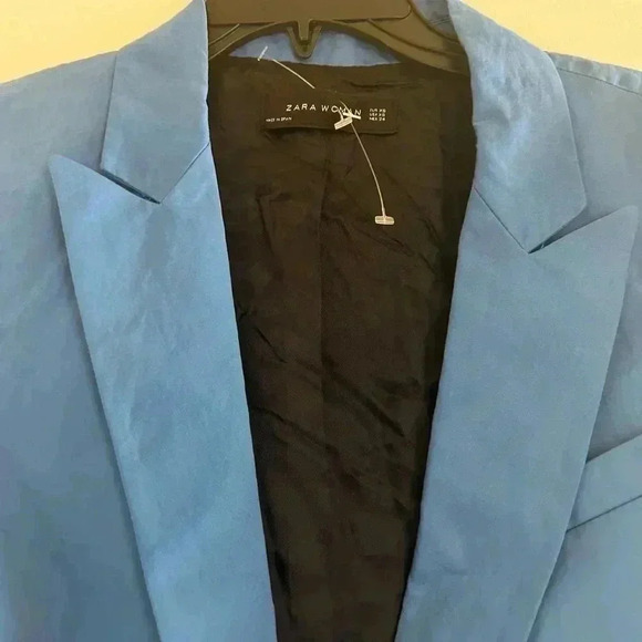 Zara NWT Blue Women’s Blazer - Picture 4 of 9